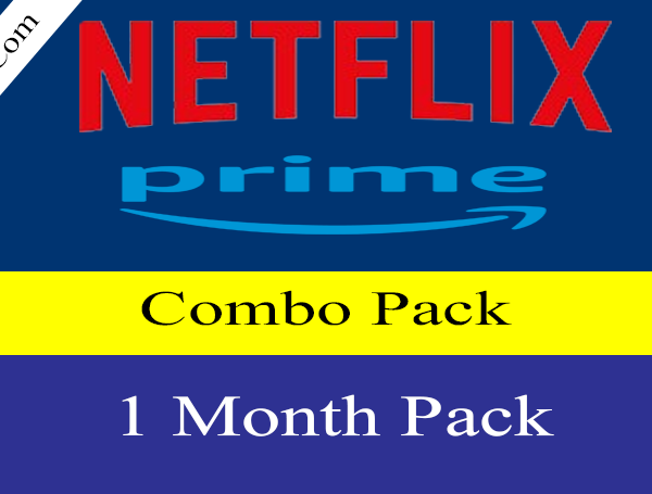 Netflix and Amazon prime account subscription Combo Pack